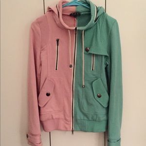 ModCloth Leipzig Mint/Pink Jacket